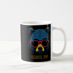 Ruidoso New Mexico Bear Wearing Sungles Design  Coffee Mug