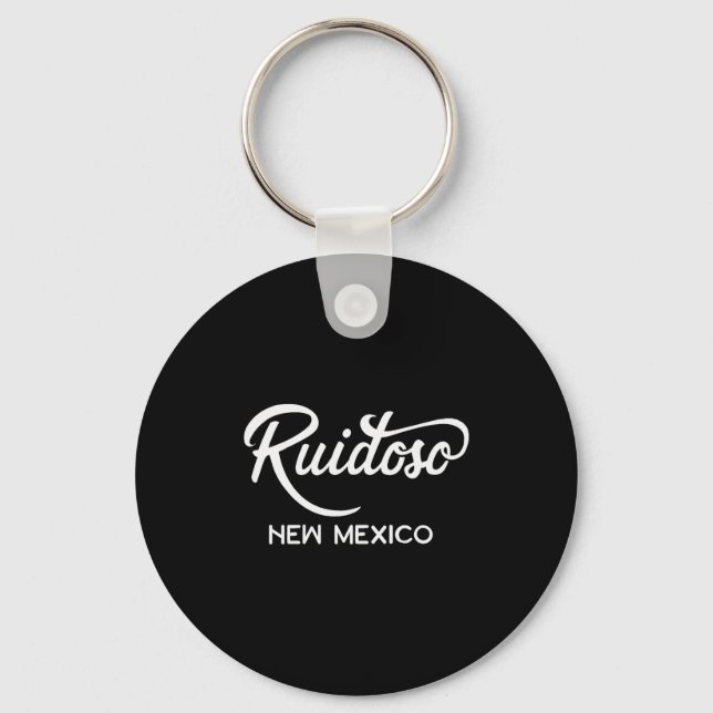 Ruidoso New Mexico Unique Vacation Souvenir  Key Ring (Front)
