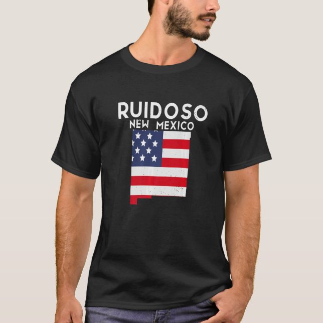 Ruidoso USA State America Travel New Mexican New M T-Shirt (Front)