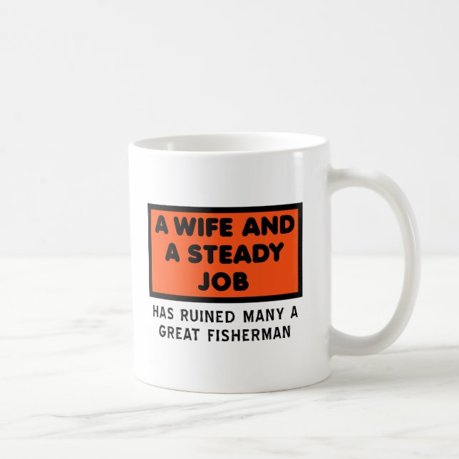 Ruined a Great Fisherman Funny Mug (Right)