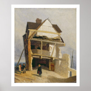 Ruined House, c.1807-10 (oil on millboard mounted Poster