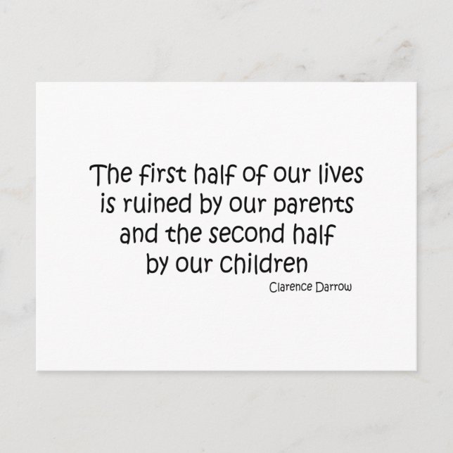 Ruined Life quote Postcard (Front)