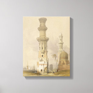 Ruined Mosques in the Desert, west of the Citadel, Canvas Print
