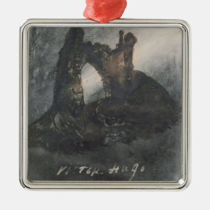 Ruins at Groz-Nez, Jersey, or The Arch Metal Tree Decoration