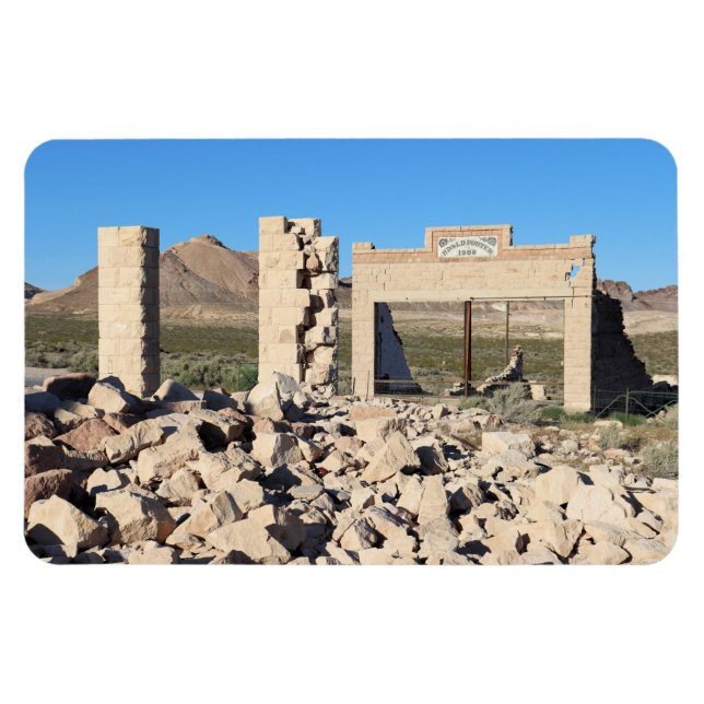 Ruins at Rhyolite Ghost Town, Nevada Magnet (Horizontal)