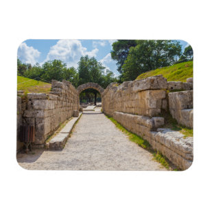 Ruins in Ancient Olympia Greece Magnet – Historic