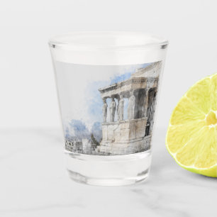 Ruins in Athens, Greece  Shot Glass