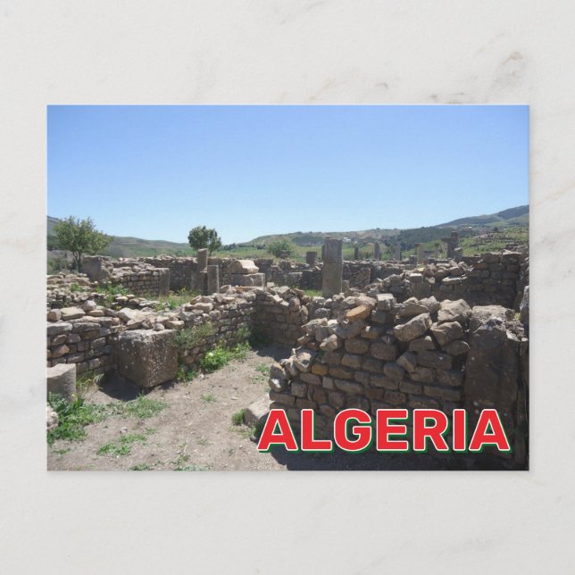 Ruins In Djemila, Algeria Postcard (Front)
