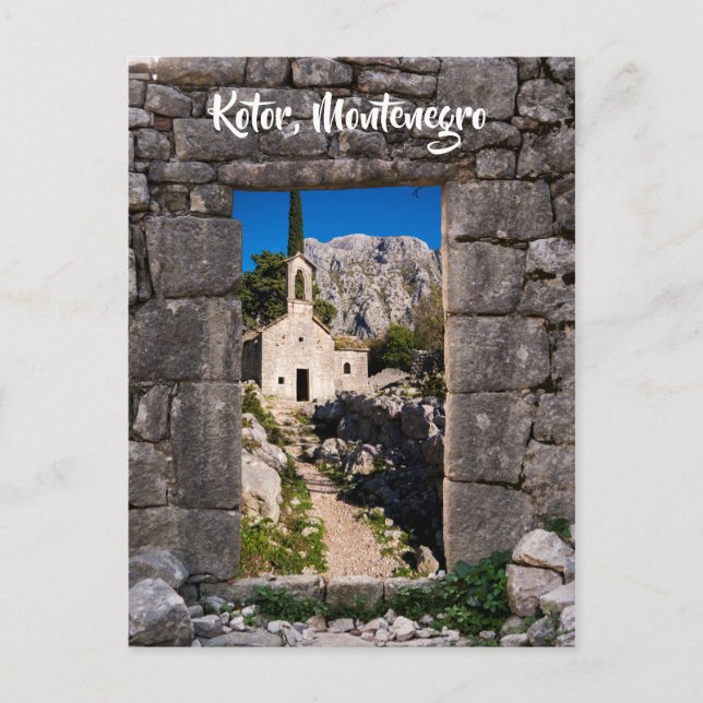 Ruins in Kotor, Montenegro Postcard (Front)