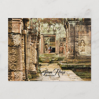 Ruins in Siem Reap, Cambodia Postcard