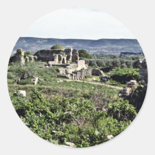 Ruins Of Ancient Greek City Of Miletus - Milet Classic Round Sticker