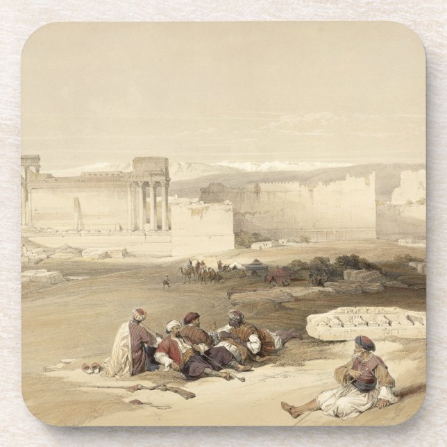 Ruins of Baalbec, May 5th 1839, plate 77 from Volu Coaster (Front)