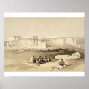Ruins of Baalbec, May 5th 1839, plate 77 from Volu Poster