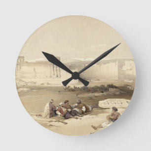 Ruins of Baalbec, May 5th 1839, plate 77 from Volu Round Clock