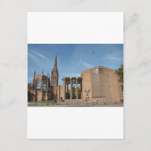 Ruins of bombed St Michael Cathedral, Coventry Postcard