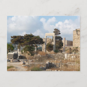 Ruins Of Byblos Postcard