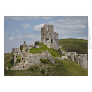 Ruins of Corfe Castle, near Wareham, Dorset,
