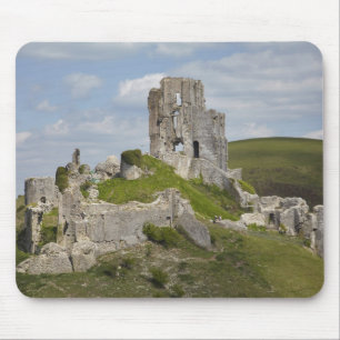 Ruins of Corfe Castle, near Wareham, Dorset, Mouse Mat