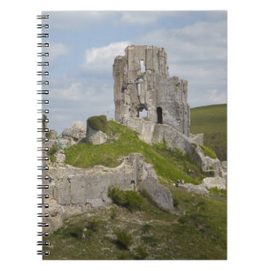 Ruins of Corfe Castle, near Wareham, Dorset, Notebook