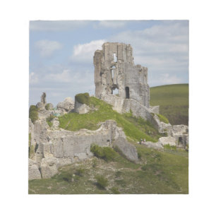 Ruins of Corfe Castle, near Wareham, Dorset, Notepad