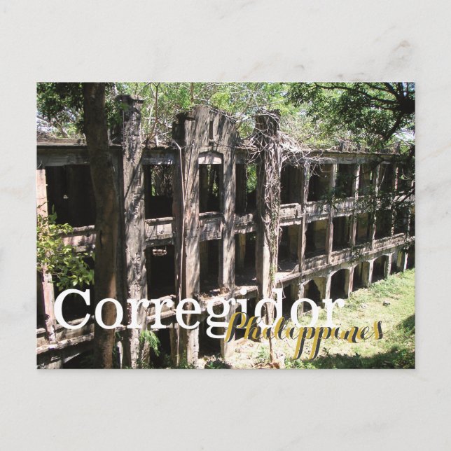 Ruins of Corregidor Bataan Philippines Postcard (Front)
