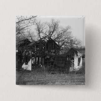 Ruins of farmhouse 15 cm square badge