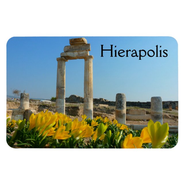 Ruins of Hierapolis, Pamukkale, Turkey Magnet (Horizontal)