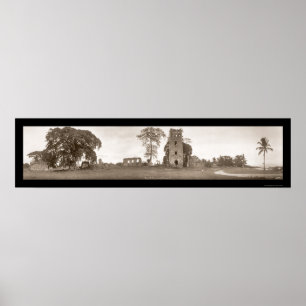 Ruins of Old Panama Photo 1930 Poster