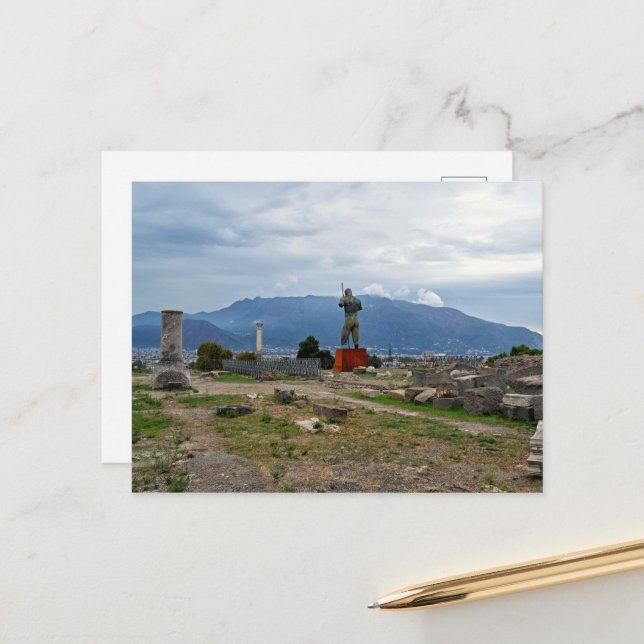 Ruins of Pompeii Postcard (Front/Back In Situ)