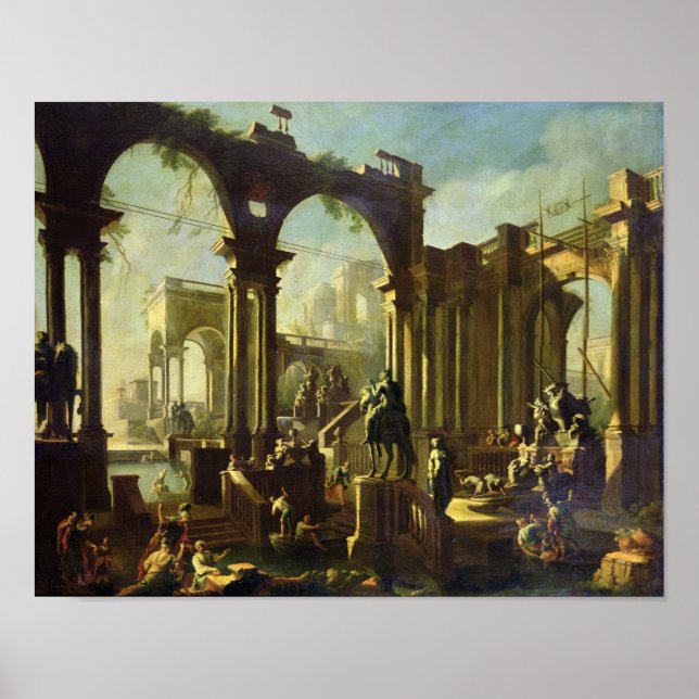 Ruins of the Baths of Caracalla Poster (Front)