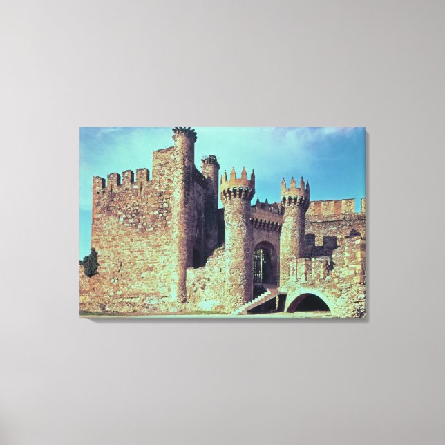 Ruins of the Castle of the Knights Templar Canvas Print (Front)