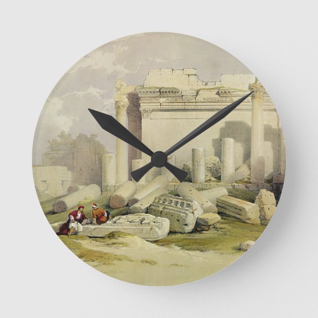 Ruins of the Eastern Portico of the Temple of Baal Round Clock (Front)