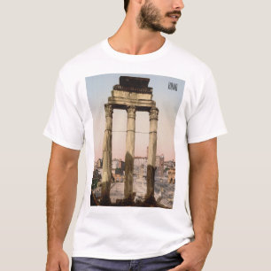 Ruins of the Temple of Castor and Pollux in Rome  T-Shirt
