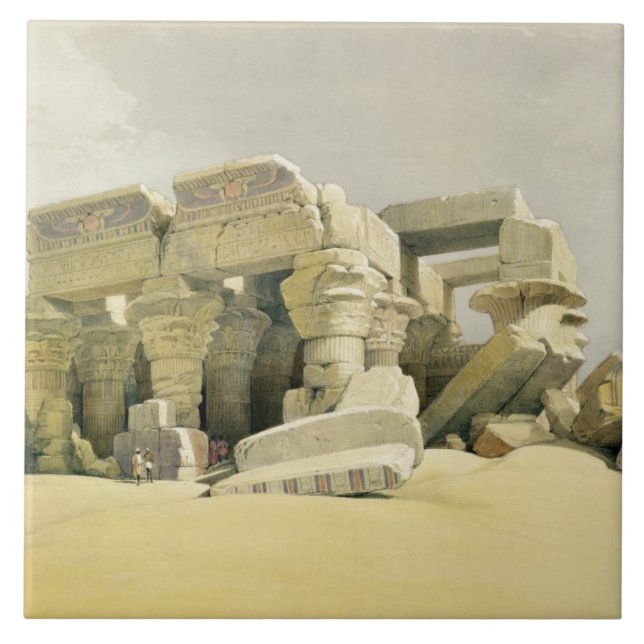 Ruins of the Temple of Kom Ombo, from "Egypt and N Tile (Front)