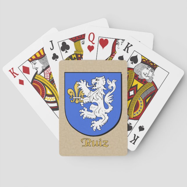 Ruiz Heraldic Shield Playing Cards (Back)