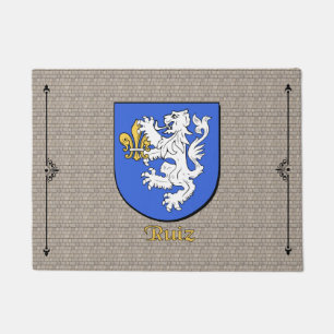 Ruiz Historical Shield on Cobblestone Doormat