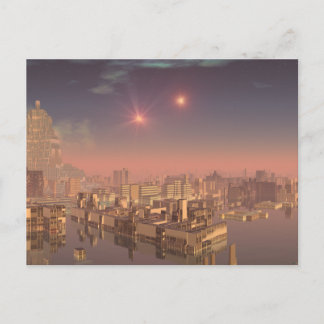 Rujjipet Alien City with Binary Suns Postcard