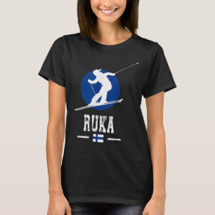 Ruka Finland Ski Resort Rukatunturi Kuusamo Skiing T-Shirt
