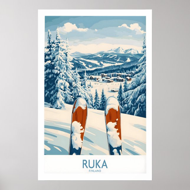 Ruka Ski Wall Art Print 1 (Front)
