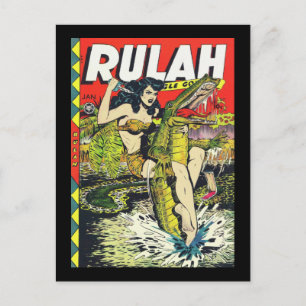 Rulah-Vintage Comic Book Postcard