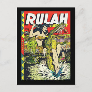 Rulah-Vintage Comic Book Postcard