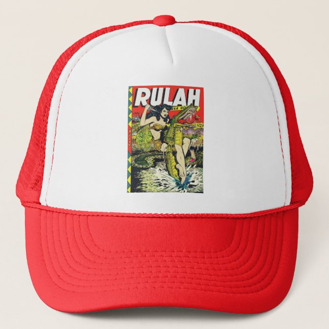 Rulah-Vintage Comic Book Trucker Hat (Front)