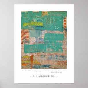 Rule # 1 abstract art poster