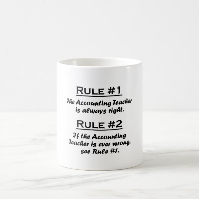 Rule Accounting Teacher Coffee Mug (Center)