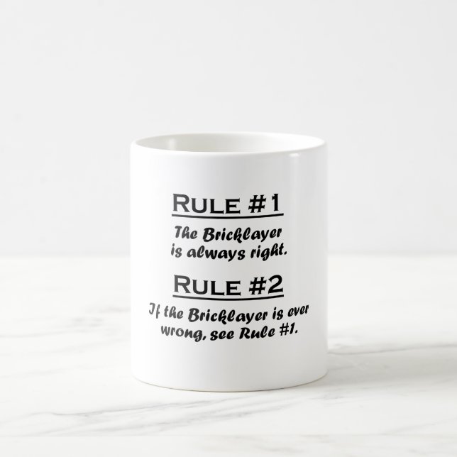 Rule Bricklayer Coffee Mug (Center)