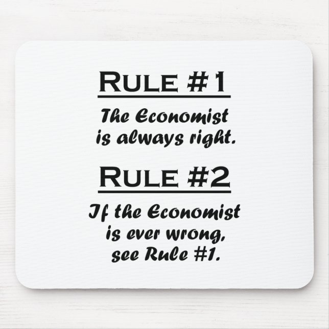 Rule Economist Mouse Mat (Front)