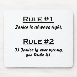 Rule Janice Mouse Mat