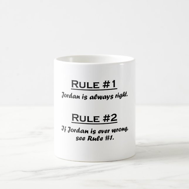 Rule Jordan Coffee Mug (Center)