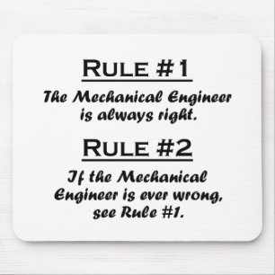 Rule Mechanical Engineer Mouse Mat