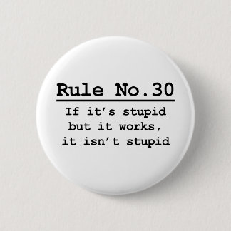 Rule No. 30 6 Cm Round Badge